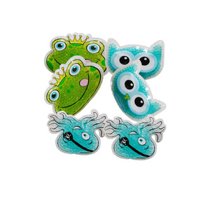 Bolsas de hielo suaves reutilizables de dibujos animados de alta calidad OEM, bonitas bolsas de hielo de gel frío y caliente para niños - Product Image 4