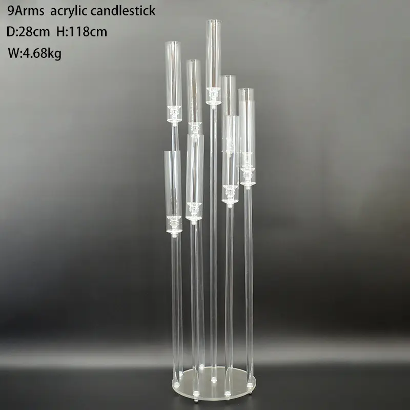 Glass Cup Candlestick Crystal For Wedding Centerpieces