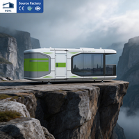 SQXC Maison Capsule de Camping Moderne de Luxe, Capsule Spatiale Préfabriquée en Acier, Système Intelligent, Chambre Conteneur Écologique