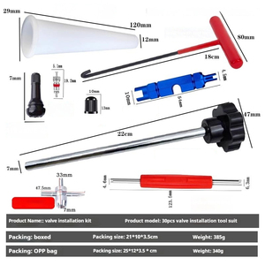 Набор инструментов для ремонта вентилей TR413, 3/7/13/22 предмета, с установщиком и съемником, для бескамерных шин легковых автомобилей, грузовиков и велосипедов - Product Image 6
