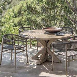 Nordic Outdoor Solid Wood <strong>Table</strong> <strong>and</strong> <strong>Chair</strong> <strong>Set</strong> for Garden Courtyard Balcony - Product Image 1