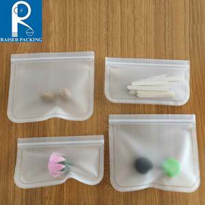 Airtight Seal Kitchen Food Preservation Reusable Eco-Friendly Folding Food Grade Leakproof PEVA <b>Ziplock</b> Storage <b>Bags</b> - Product Image 2