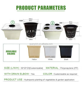 Système hydroponique complet de petite taille, design seau hollandais avec irrigation goutte à goutte <span class=keywords><strong>pour</strong></span> la culture de légumes à la maison et au jardin en serre - Product Image 1