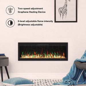 Soporte de Consola de Acero Inoxidable MEISU.CH, Mueble Interior Personalizado, Chimeneas Eléctricas Largas para Sala de Estar - Product Image 2