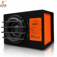Subwoofer SPL DVC de 10 Pulgadas Altavoz RMS 300W Clase D Sonido Activo para Coche Caja con Puerto para Subwoofers Activos