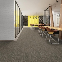 Nylon-Teppichfliesen Premium Rechteckige Teppichfliesen Grau 25*100cm Restaurant Kommerziell Luxuriöse Abnehmbare Teppichfliesen