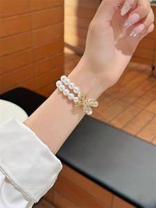 <span class=keywords><strong>Bracelet</strong></span> de luxe en perles et papillons pour <span class=keywords><strong>Apple</strong></span> <span class=keywords><strong>Watch</strong></span> Series 11 SE, <span class=keywords><strong>bracelet</strong></span> de bijoux perlé pour iWatch 41mm 45mm 49mm, <span class=keywords><strong>bracelet</strong></span> de mariage pour femme - Product Image 5