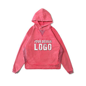 Autumn Winter Cotton No Drawstring Oversized Men's <b>Hoodie</b> Fashion Casual Heavyweight Drop Shoulder Pullover Mens Hoodies - Product Image 3