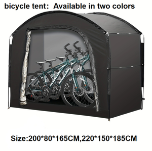 Abri de vélo toutes saisons - Tente de rangement extérieure imperméable pour vélos de montagne et de route dans le jardin - Product Image 1