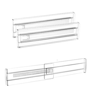 Clear Expandable <b>Drawer</b> Divider PP <b>Plastic</b> Adjustable <b>Drawer</b> Organizer Transparent Storage Tray for Clothes Jewelry Tools - Product Image 3