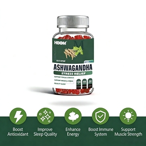 حلوى الأشواغاندا لتخفيف التوتر ودعم النوم، قوة إضافية مع هدوء طبيعي، نباتي، خالٍ من المواد المعدلة وراثياً - Product Image 1