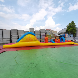 Amphibious kids outdoor party jumpers <b>bounce</b> house inflatable water obstacle course for swimming pool - Product Image 4