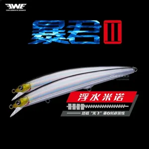 EWE Tyrant II 13G 17G S-115F S-125F Señuelo de pesca de lanzado largo tipo Mino para lubina y pescado de arroz, placa de hierro tipo lápiz - Product Image 6