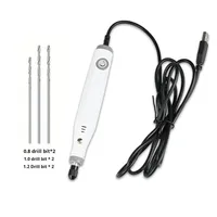 Perceuse électrique miniature à main 5V à vitesse réglable, variable en continu, USB, pour perlage, noyau de pêche, artisanat, garantie 1 an