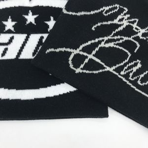 Зимняя вязаная шапка с жаккардовым логотипом для унисекс - Product Image 2