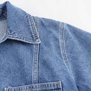 Camicette da donna estate nuova moda <span class=keywords><strong>Jeans</strong></span> corti Vintage a maniche corte camicie femminili top Chic - Product Image 3