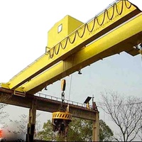 Derek jembatan langit-langit tugas berat 50T derek Magnet Overhead 30 Ton Girder ganda dengan harga model derek langit-langit