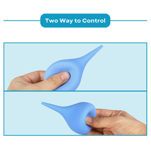 حقنة لمبة الأذن الزرقاء لإزالة شمع الأذن حقنة لمبة شمع الأذن لتنظيف آمن ولطيف - Product Image 2