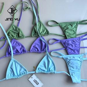 Vendeurs de maillots de bain pour femmes, mode de plage, maillots de bain, bikini à lanières, ensemble 2 pièces, bikini personnalisé - Product Image 2