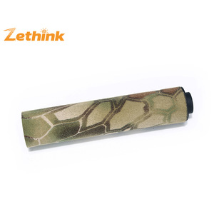 Nouvelle protection tactique pour silencieux de 4 pouces, patch de <span class=keywords><strong>camouflage</strong></span>, housse en tissu de <span class=keywords><strong>camouflage</strong></span> pour sniper, tissu de <span class=keywords><strong>camouflage</strong></span> de tir de 6 pouces - Product Image 2