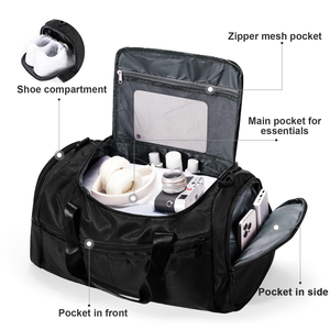 Dry Wet Separation Fitness Travel Bag Gym Bag Basketball Duffel Sports Training Handbag <b>Luggage</b> Backpack Polyester Weekender Bag - Product Image 3