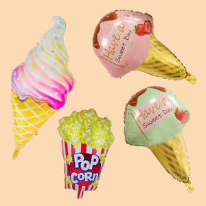 Mejor venta de publicidad fiesta juguete decoración de <span class=keywords><strong>globos</strong></span> de papel de aluminio de hielo crema <span class=keywords><strong>globos</strong></span> - Product Image 2