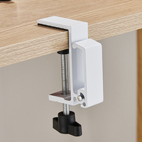 Cintre pliable en aluminium verrouillable pour bord de bureau ou mur, organisateur multifonctionnel pour sacs, chapeaux, écouteurs, clés