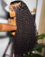 Perruque frontale en dentelle HD 13x6, 32 36 pouces, Cheveux Humains Bouclés Ondulés Profonds, Style Vague d'Eau, Type Birman, avec Closure 5x5, Sans Colle et Pré-épilée