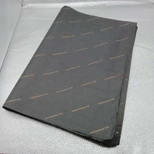 17g Black Wrapping <strong>Tissue</strong> <strong>Paper</strong> With Gold logo Print Wrapping Packaging - Product Image 5