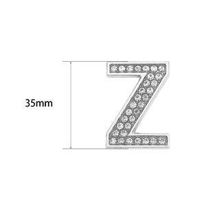 30Mm Trượt Chữ Cái Bảng Chữ Cái A-Z Trượt Charms Bán Buôn Tinh Thể Mặt Dây Tự Làm Phụ Kiện Đồ Trang Sức Phát Hiện - Product Image 4