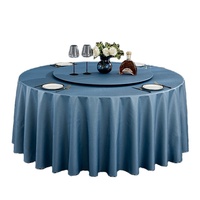 Housse de table à manger rotative de style nordique, luxe léger, haut de gamme, en PVC, couleur unie, ronde, pour usage domestique, anti-huile, sans lavage, imperméable