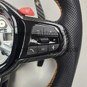 Volante Deportivo Popular de Fibra de Carbono y Cuero M Performance para BMW Serie G, M3 G80, M4 G82, M5 CS - Product Image 2