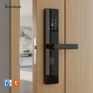 Kasman SOURCE PRIX Serrure de porte en bois Clé numérique à empreinte digitale Mortaise électronique Aaa Pile Pin <span class=keywords><strong>Code</strong></span> Tuya Serrure de porte intelligente - Product Image 1