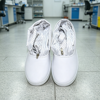 Chaussures de sécurité antistatiques réutilisables, surchaussures pour salle blanche, bottes de travail, chaussons ESD lavables pour laboratoire, sécurité réutilisable pour salle blanche