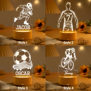 In Stock 3D Acrylic Night Light Car and Sports Creative Bedroom 7 Colors Atmosphere Gift for Man - Product Image 3