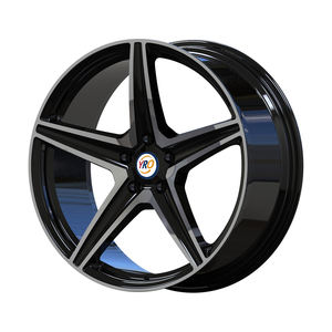 Jantes forgées personnalisées YRO 17 18 19 pouces 5x114.3 5x120 à cinq branches en alliage d'aluminium avec face usinée pour voitures particulières GMF <span class=keywords><strong>BMF</strong></span> - Product Image 2