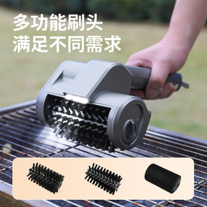 Brosse de nettoyage électrique à rouleaux, rotation automatique, sans fil, en acier inoxydable, pour barbecue, usage domestique - Product Image 3