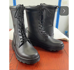 Bottes longues en cuir pleine fleur noir FARDG DFB1104 pour hommes en service public et personnel opérationnel - Product Image 3