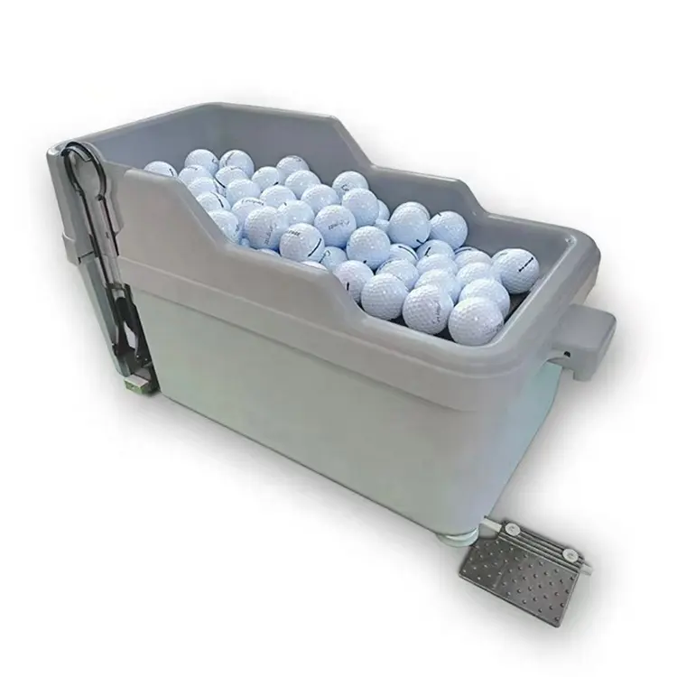 반자동 다기능 서비스 박스 드라이빙 레인지 장비 골프 드라이빙 레인지 용 대용량 골프 볼 머신