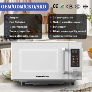 Four à <span class=keywords><strong>micro</strong></span>-ondes numérique 20L, fonction solo, 10 niveaux de puissance, fonction de dégivrage et verrouillage de sécurité pour enfants - Product Image 2