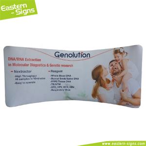 Facilmente configurabile pieghevole in tessuto di alluminio a forma curva evento espositivo espositivo stand espositore pieghevole - Product Image 3