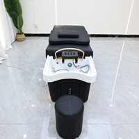 Lit de lavage capillaire pour salon de beauté avec hydrothérapie, massage thaïlandais et spa pour la tête