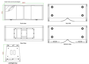 Đôi 12 inch dòng mảng loa với nam châm Neodymium và đầy đủ Tần số loa chuyên nghiệp cho hội trường lớn - Product Image 2