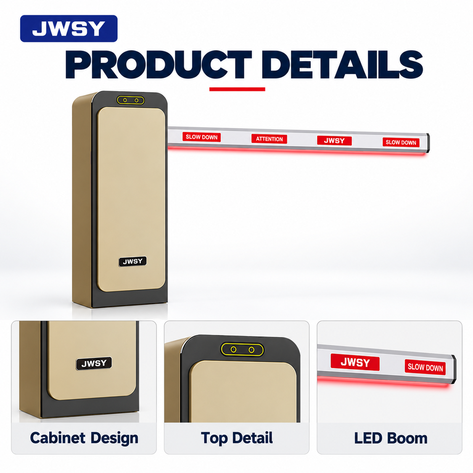 JWSY JWS-D06 Astronaut Series Straight Arm Barrier Gate in Champagne ...