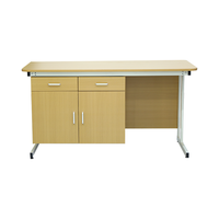 Meubles d'enseignement à prix avantageux, bureau d'enseignant, bureau d'appoint simple, table en bois avec deux tiroirs