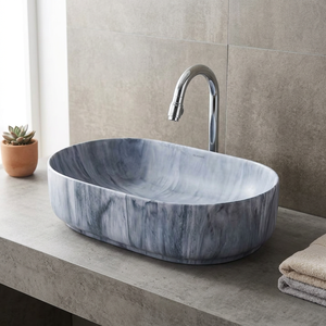 Fregadero de lavabo de mano de mesa de cerámica de diseñador de uso de Hotel decorado con artículos sanitarios de calidad de exportación en un precio más barato de fábrica - Product Image 1