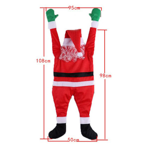 Decoración de Peluche de Santa Claus Escalando la Pared, 108x95cm, Adorno Navideño para Interiores - Product Image 5