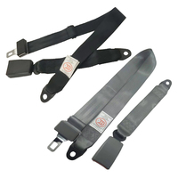 Accessoires de bus les plus vendus en Chine, ceinture de sécurité à deux points en nylon, certifiée CCC, avec tête de verrouillage en acier, pièces de bus