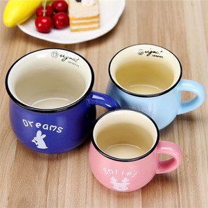 Tasses à café et thé de voyage 150ml en céramique émaillée avec couvercle en bambou, cuillère, lavables au lave-vaisselle, style charmant pour le <span class=keywords><strong>lait</strong></span> - Product Image 5