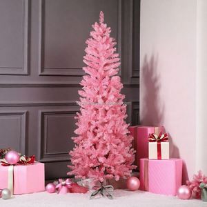 Árbol de Navidad Rosa de PVC Personalizado de Alta Calidad en Tamaños de 1.2m-2.7m para Decoraciones Festivas de Interior - Product Image 3